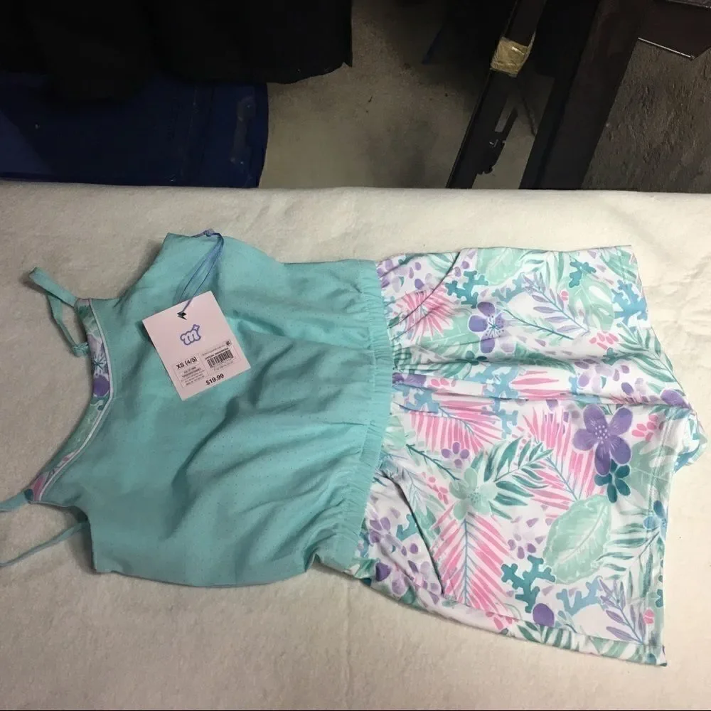 NWT More than Magic S M L XL short set teal purple